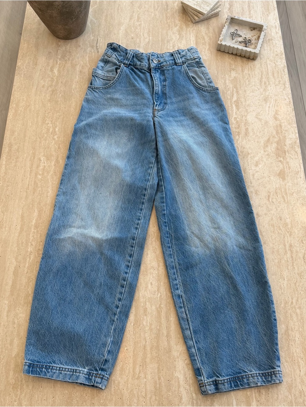 Zara Light Blue Wash women’s Balloon Jeans